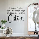 Wandtattoo Auf dem Boden der Tatsachen... 
