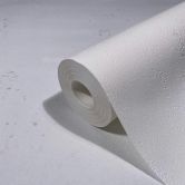 Vliestapete in metallischer Betonoptik weiß Uni 