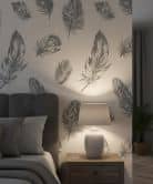 Vliesbehang effen modern in beige  