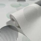 Tapet med prikker, non-woven tapet Novamur Yvi hvid 
