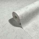 Vliestapete mit leicht opulentem Damaskmotiv weiß Grafisch 