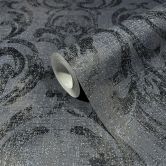 Vliestapete in ornamentaler Optik schwarz Ornamental 