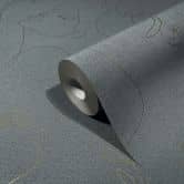 Papier peint de charme, revêtement intissé Novamur Kylie anthracite 