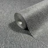 Vliestapete Uni, Textil Uni Klassisch in Schwarz 