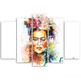 Leinwandbild 5 teilig, Frida Kahlo 