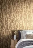 Vliestapete mit feinen Ästen gold Floral 