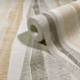 Vliestapete Streifen Grafisch Modern matt in Grau Beige 