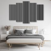 Leinwandbild 5 teilig, Eine dünne Linie zwischen Liebe und Hass 