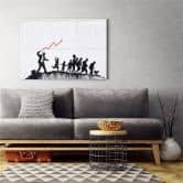 Leinwandbild, Banksy Ökonomische Politik 