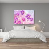 Leinwandbild, Orchideenblüten Abstraktion 