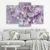 Leinwandbild 3 teilig, Iris Blume 