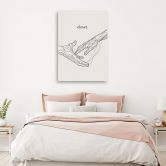 Leinwandbild, Line Art Näher 