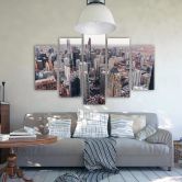 Wandbild 5-teilig, Chicago Stadt Architektur 
