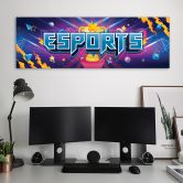 Canvasbillede, abstraktion af spiller 
