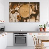 Leinwandbild 3-teilig, Kaffee Vintage Retro 