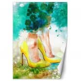 Fototapete, Gelbe Stilettos 