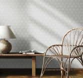 Vliestapete Ornamental Klassisch, Romantisch, Shabby Chic in Weiß  