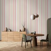 Vliestapete Streifen Modern, Klassisch, Romantisch in Beige  