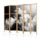 Japanischer Paravent, Raumteiler freistehend, Trennwand - Clouds Like from Dreams 