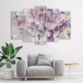 Leinwandbild 5 teilig, Iris Blume 
