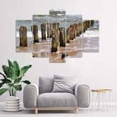Leinwandbild 5 teilig, Meer Strand Natur 