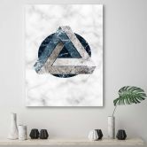 Leinwandbild, Geometrische Abstraktion - Marmor 
