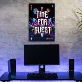 Leinwandbild, Time for Quest für Gamer 
