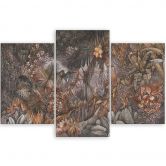 3-delige canvas print, Deep Jungle 