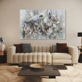 Leinwandbild 5 teilig, Saint Lotos Blumen 
