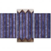 Leinwandbild 3 teilig, Buntes 3D -Fenster 