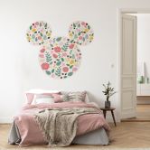 Papier peint autocollant - Mickey Head Wild Flowers - 125 x 125 cm 