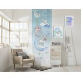 Vlies Fototapete - Winnie the Pooh Piglet and Stars - 100 x 280 cm 