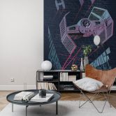 Vlies Fototapete - Star Wars Classic Concrete TIE-Fighter - 200 x 280 cm 