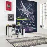 Vlies Fototapete - Star Wars Classic Concrete X-Wing - 200 x 280 cm 