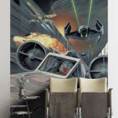 Vlies Fototapete - Star Wars Classic Death Star Trench Run - 200 x 280 cm 