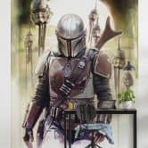 Vlies Fototapete - Star Wars The Mandalorian Big Impaler - 200 x 280 cm 