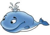 Sticker pour fenêtre : Baleine  