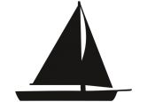 Wandtattoo Fliesendeko Segelboot 