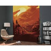 Vlies Fototapete - Star Wars Jakku Star Destroyer - 200 x 280 cm 