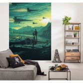 Vlies Fototapete - Star Wars X-Wing Assault Takodana - 200 x 280 cm 
