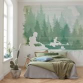 Vlies Fototapete - Star Wars Endor Speeders - 350 x 280 cm 