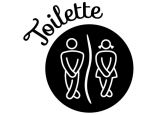 Wandtattoo Toilette 2 