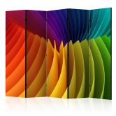 Paravent, Raumteiler freistehend, Trennwand - Buntes Getümmel 