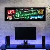 Leinwandbild, Neon für Spieler 