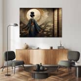 Leinwandbild, Japanische Geisha 