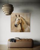 Leinwandbild Tiere Vintage Pferd 