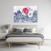Leinwandbild, Mohnblumen wie gemalt 