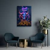 Canvasbillede, AI-tyr bitcoin 