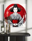 Leinwandbild Japanische Geisha Ukiyo-E 