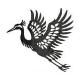 Wanddeko Kranich - eleganter Vogel - Acryldeko 